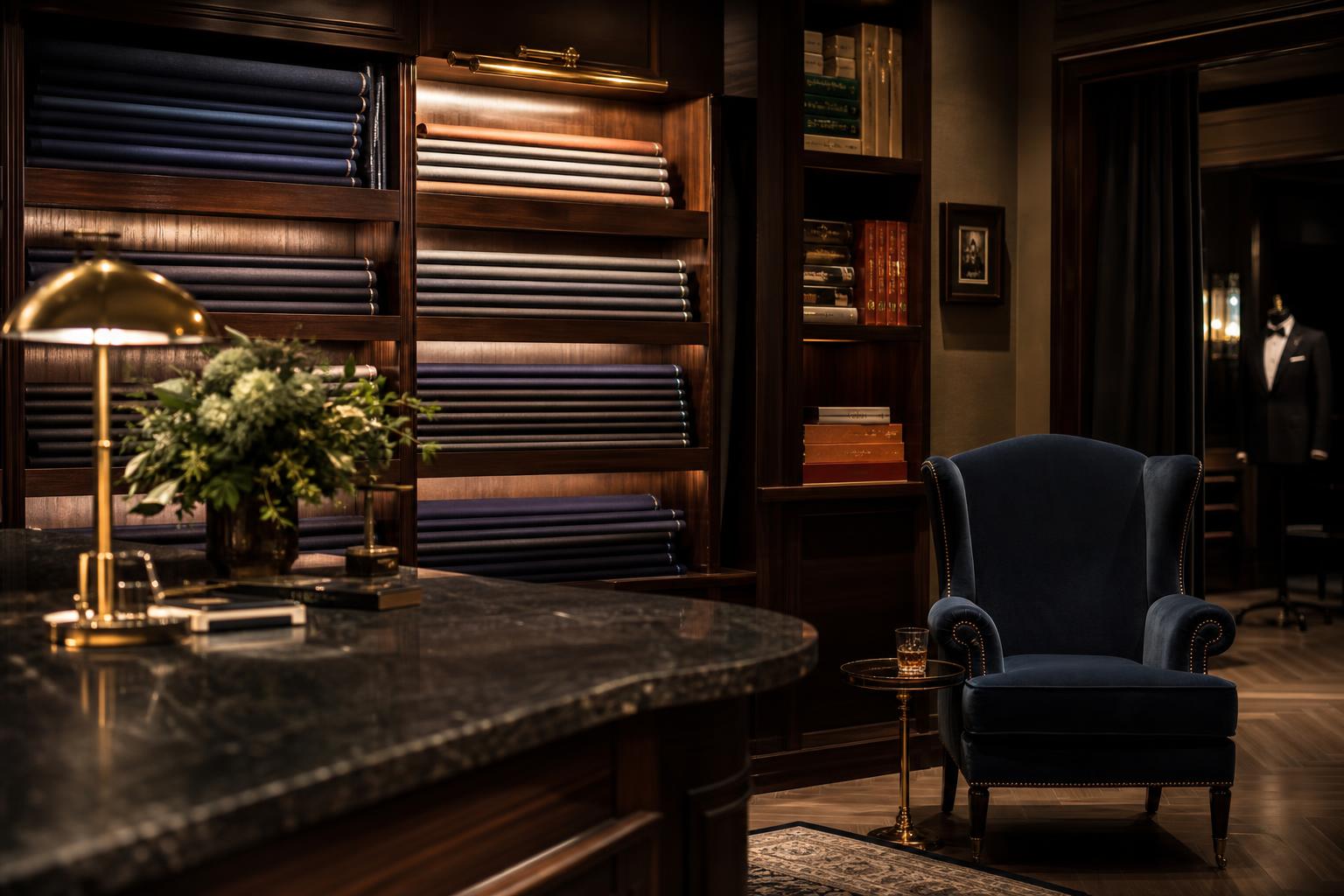 The Carelli private tailoring lounge